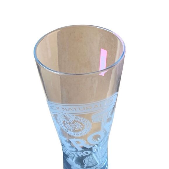 Pre Owned Peroni Nastro Azzurro Birra Superiore Etched Beer Glass Pilsner Style - Picture 5 of 13